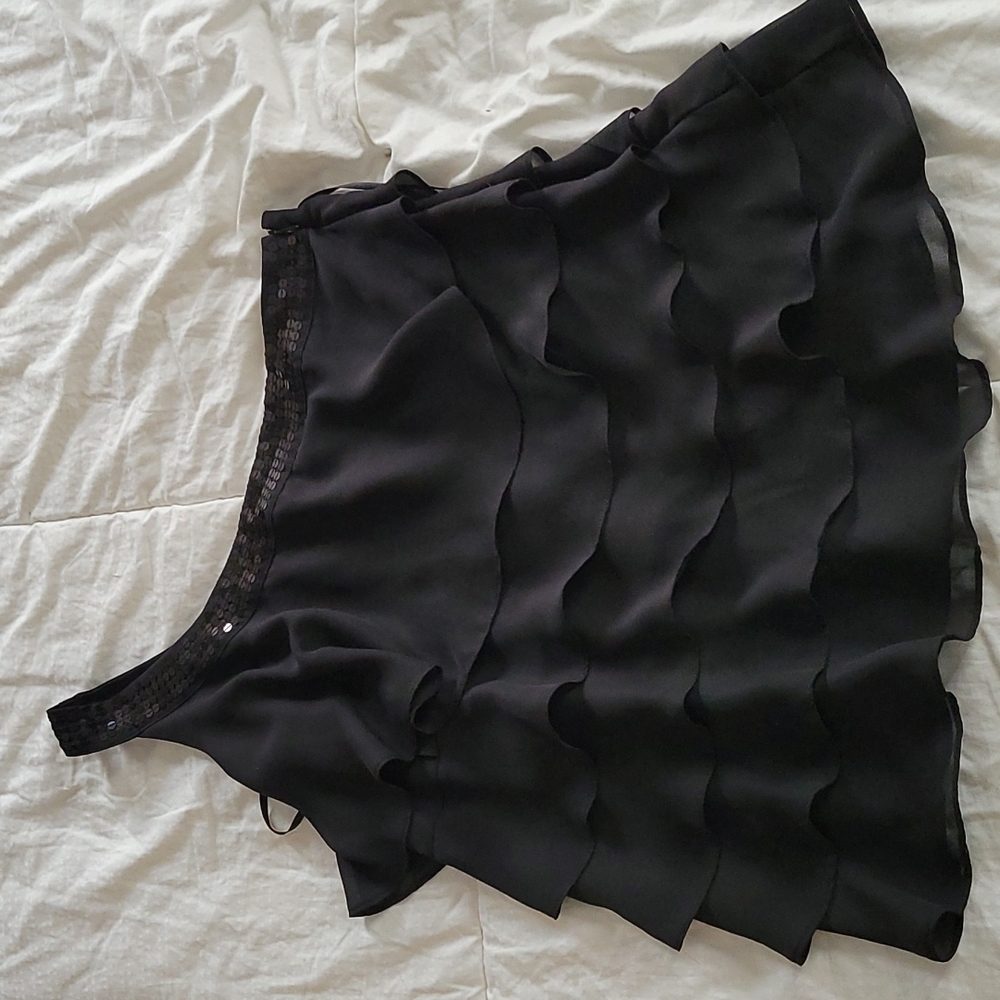 Black One Shoulder Blouse